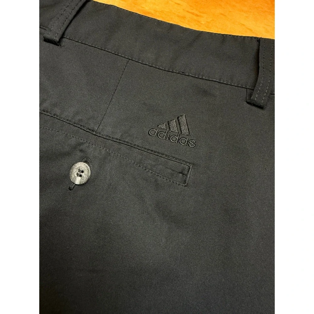 Adidas Climalite Golf Shorts Mens 40 Black Flat Front Performance Activewear